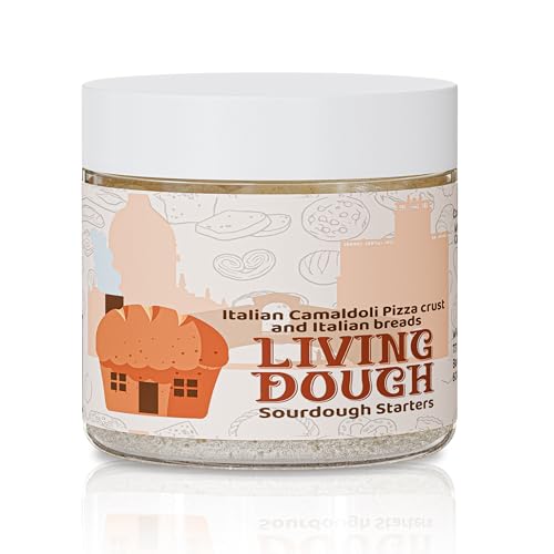 Living Dough - Italian Sourdough Starter Culture - Active & Live Organic Sourdough Starter for Baking - For Artisanal Bread, Pizza Dough, Waffles & More
