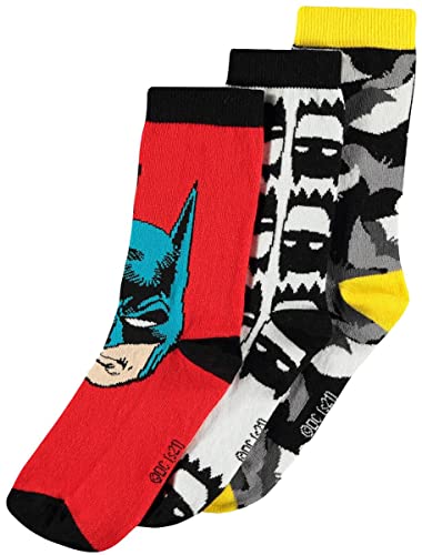 Calcetines Batman multicolor ideales para el descanso en casa y deporte
