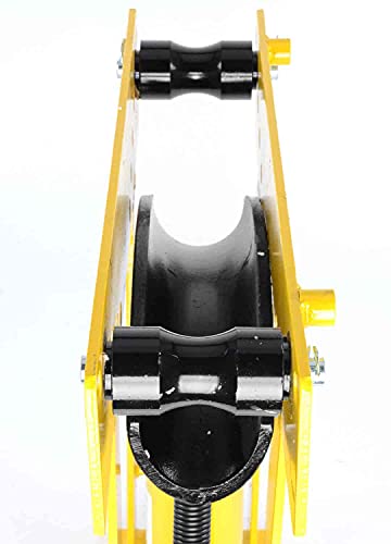 JEGS 16-Ton Hydraulic Pipe Bender | Bends 1/2 “ to 3” Outside Diameter Pipe | Bends Thick-Walled Schedule 40, 80, & Galvanized Pipe | Produces Up To 90 Degree Bends | Includes 8 Bending Dies