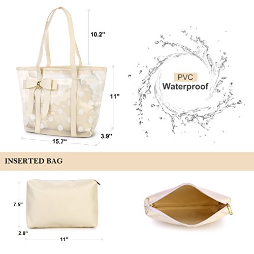 Image of Women's Clear Tote Bags Multi-Use Shoulder bag Handbag Beach bag Shopping Bag | Multi-Use