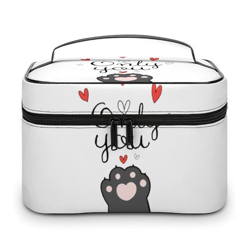 メイクボックス コスメ収納 大容量 Only You 猫爪 かわいい ハート 化粧ポーチ 化粧品入れ メイク収納ケース 軽量 持ち運び アクセサリー 小物入れ おしゃれ 旅行 出張用 プレゼント