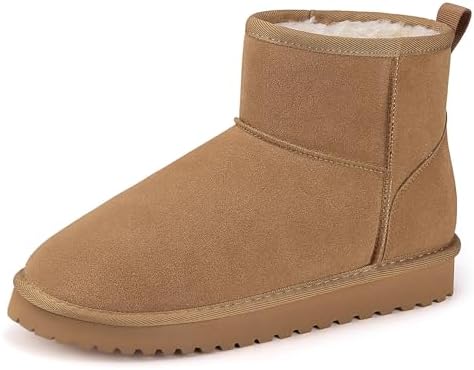 Mishansha Winterschuhe Damen Boots Gefüttert Gr.36-42 | Schneestiefel, Winterstiefel, Wärme, Rutschfeste, EVA-Sohle, Alltag, Schnee