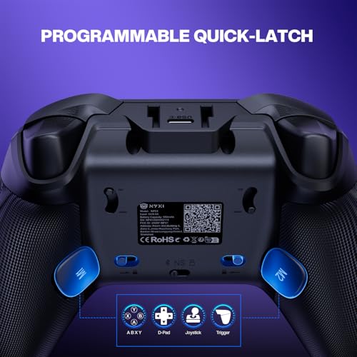 Image of NYXI Master P1 2.4G Wireless PC Controller - Hall Effect Joystick, Hall & Micro Changable Triggers, Audio Controls, Adjustable Turbo /Vibration, Programmable Quick-Latch - for PC /Switch /iOS /Android