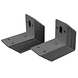 20 PCS Steel L Right Angle Bracket 3¼'L x 2¼'H x 1¾'W Metal Joint Thickness 3mm Max Load 66LB...