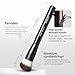 25 pcs Makeup Brush Set Holder Black Professional Kabuki Powder Concealers Eye shadows Blush Eyeliner Eyebrow Contour Eye blending Brushes (25pcs brush with holder)