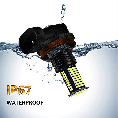 YUFANYA H8 H9 H11 LED Fog Light Bulbs 6000K Xenon White CSP Chips 7000LM Super Bright Day Time Running Light Canbus Ready Plug & Play DRL Bulbs Replacement for Car Trucks