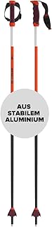 ATOMIC REDSTER JR SQS Skistöcke - Skistecken für Kinder in Rot - 5* Aluminium Skistock - Stock mit Safety Quick Release System - Handschützer-kompatible Stöcke