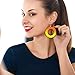 Colgantes de Pendientes de Madera Sin Terminar Diy Blanco Pendientes de Gota...