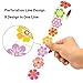 Ceiba Tree 500pcs Flower Stickers for Kids Spring Summer Roll Sticker for Envelopes Cards Party Supply Decoration