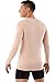 ALBERT KREUZ Camiseta Interior Invisible Color Carne/Piel/Beis de Manga Larga con Cuello...