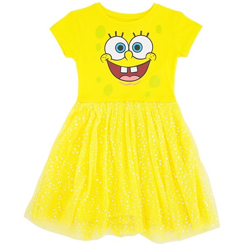 Spongebob Square Pants Little Girls' Tulle Tutu Costume...