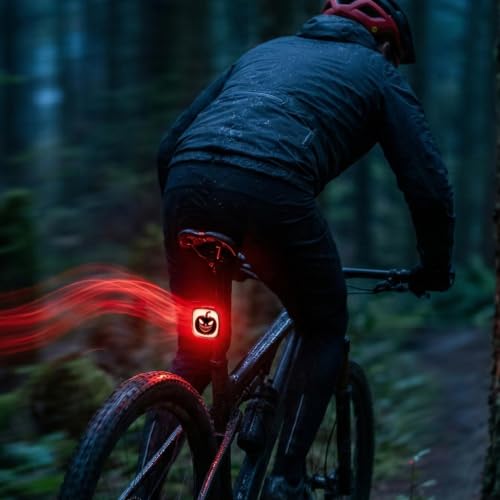 Luz trasera de bicicleta tipo C con sensor y 3 modos de iluminación ajustables 3