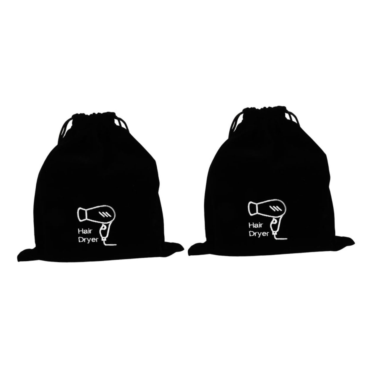 FOMIYES 8 Piezas Bolsa de Terciopelo Bolsas de Tela Bolsa Tela secador de Pelo de Viaje secador de Cabello Almacenamiento de Accesorios para secador de Pelo Bolsa con cordón