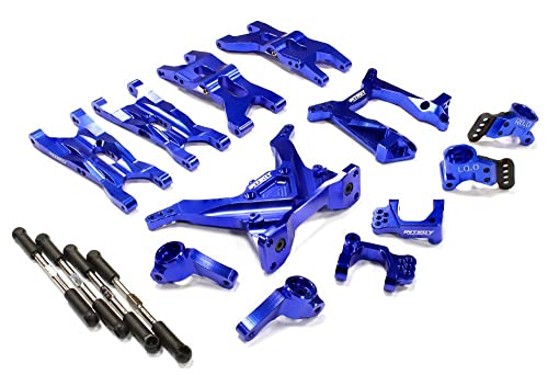 Integy RC Upgrades for Team Associated, Billet Machined Blue Suspension Conversion Kit for RC10B4.2 FT