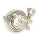 Tanboom Stainless Steel Tri Clamp/Tri Clover Clamp,2 pcs SUS304 Sanitary Pipe Weld Ferrule + PTFE Gasket Set,2 Inch