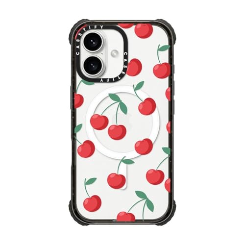 Coque iPhone 16 cerises CASETiFY idéale pour shooting photo