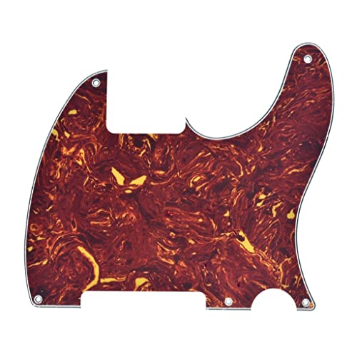 Colore: Vintage Tartaruga KAISH Vintage Tartaruga 5 fori Tele Blank Pickguard Scratch Plate No Pickup Hole per Fender Esquire
