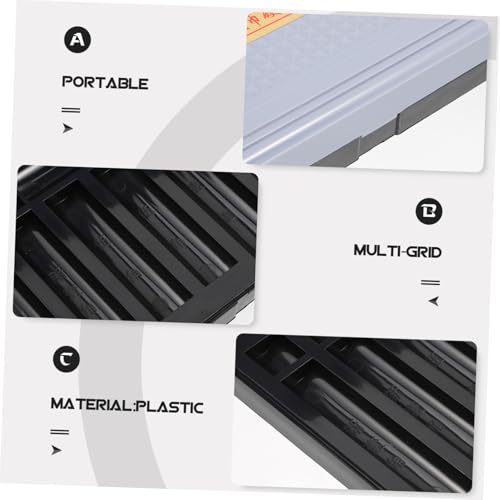 Caja organizadora multi-compartimiento con tapa para monedas miniatura 3