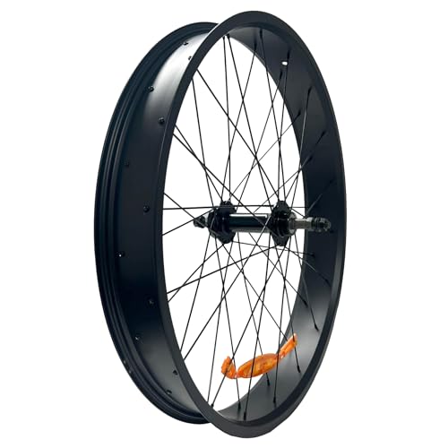 TDR Black 26x4.0 Snowbike Wheel Rim, Aluminum Alloy, 36 Holes, Disc Brake, 26 Inch Fatbike