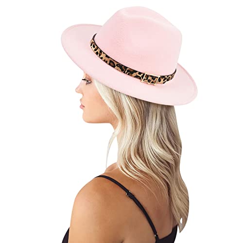 Unbekannt-Fedora-hat-Fedora-Wide-Women-s-Buckle-Belt-with-Cap-Boys-baseball-caps-10-years-old-Pink-one-size