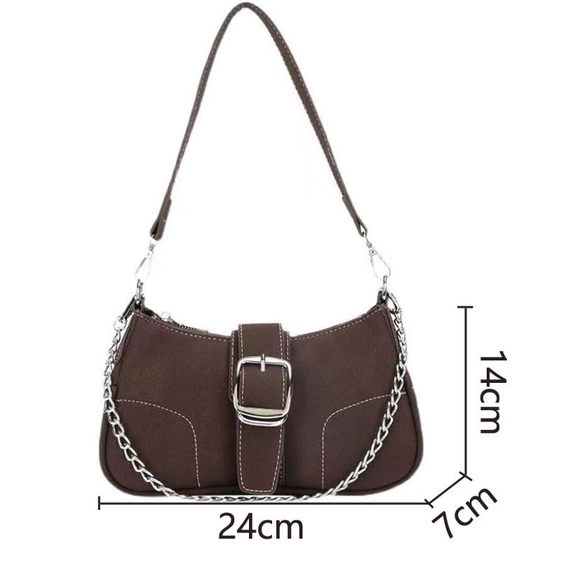 Image of Denim Purse for Women, Vintage Y2K Denim Shoulder Bag Retro Jean Purse Underarm Handbag Clutch for Party, Shopping, Travel