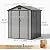WUKHG 6X6 FT Outdoor Storage Sheds, Plastic Storage Shed with Floor & Drainage Channel for Bikes, Furniture, Gardening Tools, Lockable Outdoor Shed Suitable for Backyard, Patio, Lawn