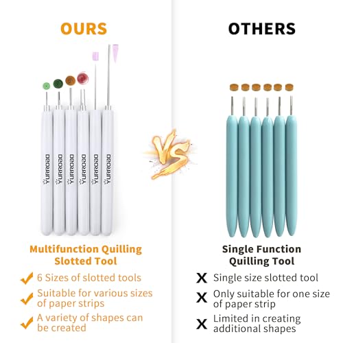 YURROAD 6pcs Quilling Werkzeuge Multifunktions Quilling Tool Set Quilling Stift für Quilling-Papierstreifen