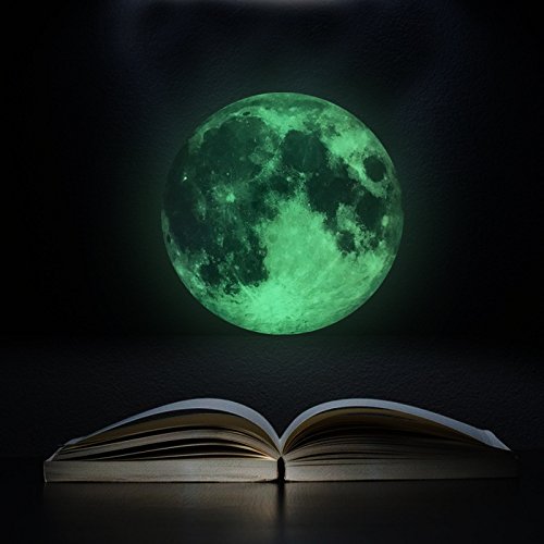 Alnicov Luna Luminosa Vinilo Pared 30 cm Verde miniatura 3