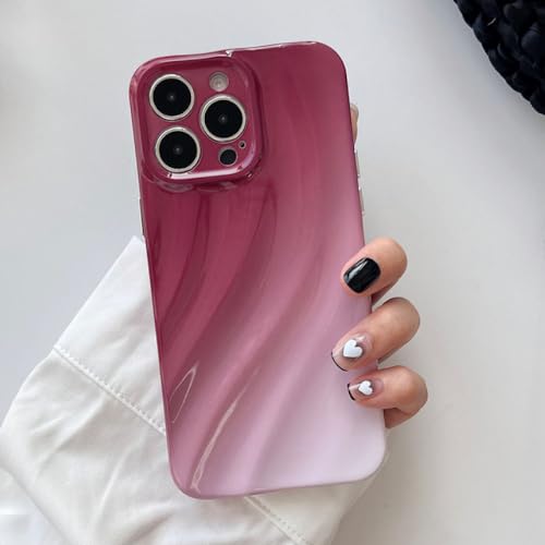 Couverture de pare-chocs antichoc souple et design vague pour iPhone
