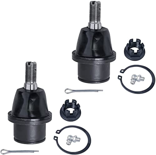 Image of Detroit Axle - 4WD Front Upper Control Arms & Ball Joints + Tie Rods + 24pc Lug Nuts Replacement for 2004-2008 Ford F-150 Lincoln Mark LT - 30pc Set