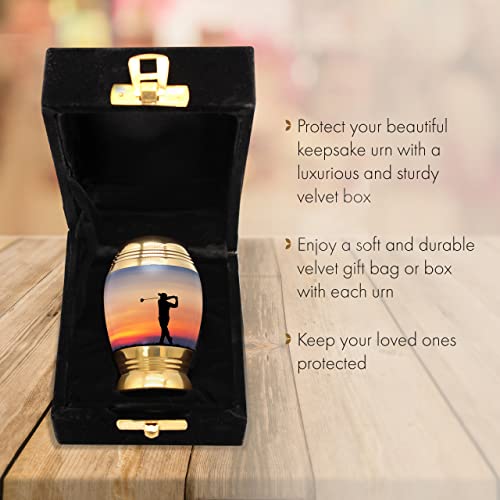 Image of Golf Cremation Urns for Human Ashes Adult Male Decorative Urns for Ashes