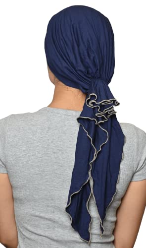 Image of The Headscarves Women Bamboo Pre Tie Scarf (HS107 Multicolor)