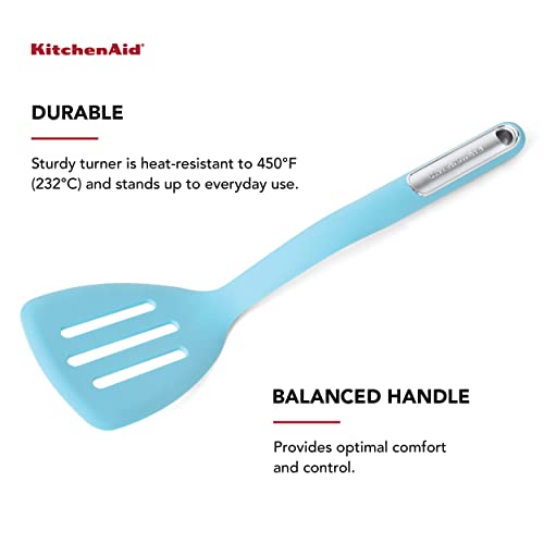 Kitchenaid Classic Slotted Turner, 13.5 Inches, Aqua #TOP2