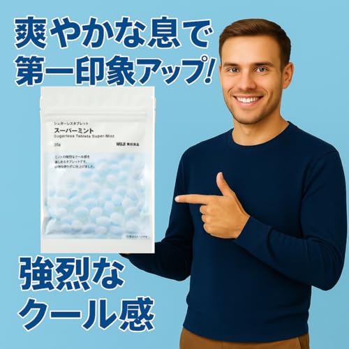 無印良品 スーパーミントシュガーレスタブレット 35g×3