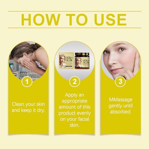 LISAELIXIR Whipped Beef Tallow and Honey Balm, Natural Grass-Fed Tallow Face and Body Moisturizer for Dry and Sensitive Skin, 120g