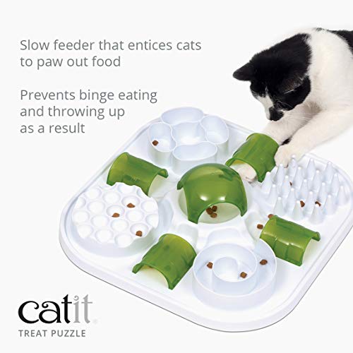 Catit Play Cat Treat Puzzle, Interactive Cat Toy, 43010, White #TOP2