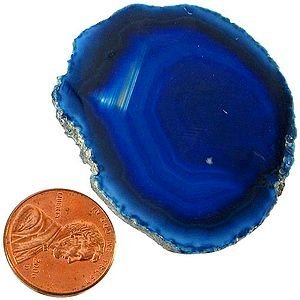 Agate Slabs, Blue