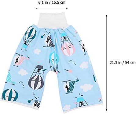 Healifty 8pcs Hot Potty Boys Infants Waterproof Children Toddler Cartoon Short Nappy Toddlers Girls Airballoon Training Underwear Diaper Pants Time Cushion Sky- Night Reusable Printed