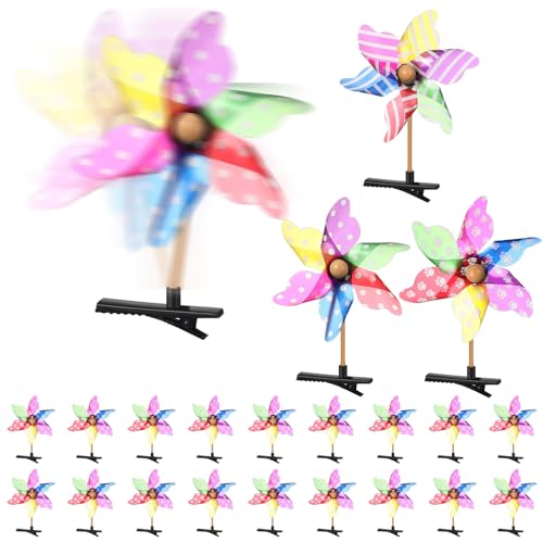 30 Pcs Bean Sprout Hair Clips Plant Styles,Windmill