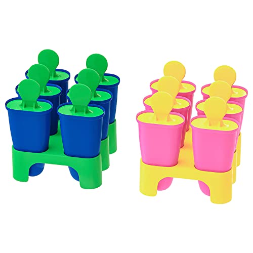 Gujguj® Ice Lolly Maker, Assorted Colours Pack of 6
