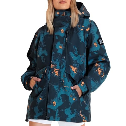 Shffuw Chubasquero Festivalchaqueta Deportiva Mujer mujer para cada ocasión Cárdigan de lino y algodón Verano Chic Pantalones Impermeables Mujercapa Lluvia Mujer (Blue, XXXXL)