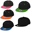 4sold Kids Snapback Hat Baseball Cap Hip-Hop Cap Hat Headwear (Black) #2