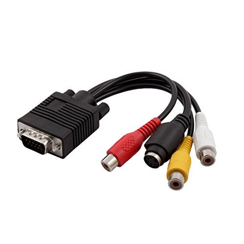 Adaptateur VGA DB15 vers 3 RCA S-vidéo pour vos soirées cinéma