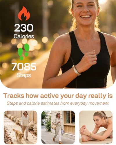 Image of FITVII Screenless Fitness Tracker for Women Men, Health and Fitness Wearable with 24 /7 Heart Rate, Blood Pressure and HRV Sleep Monitor, Subscription Free Activity Tracker for Android & iPhone