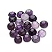 Linsoir Beads Amethyst Cabochons Stones Purple Gemstone Cabochons Beads 12mm Pack of 20