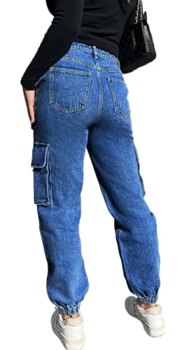 Women's Cargo Jogger Camo Pants with Pockets High Waist Slim Casual Tapered Camouflage Combat Hiking Pants2