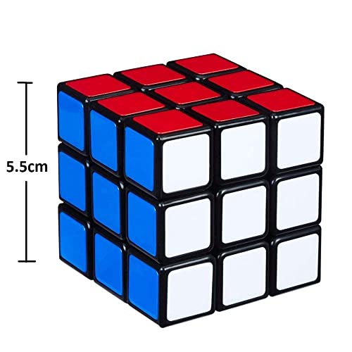 Image of 3x3 Puzzle Cube Game Toy High Speed Stickerless Magic Speedy Stress Buster Brainstorming Multicolor Problem Solving Fast and Smooth Turning Puzzle Game Toy for Adults & Kids (Pack of 1)