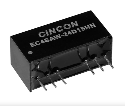 EC4SAW-48S15HN,Isolated DC/DC Converters - Through Hole 6W 18-74VDCin 15VDCout 400mA