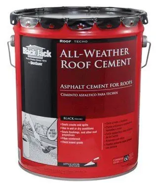 Black Jack Roof Cement - Cemento asfáltico impermeable 5 gal