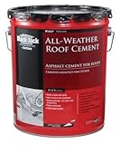 Gardner-Gibson Black Jack Roof Cement - All-Weather Waterproof Roofing Cement, Asphalt, 4.75 Gal